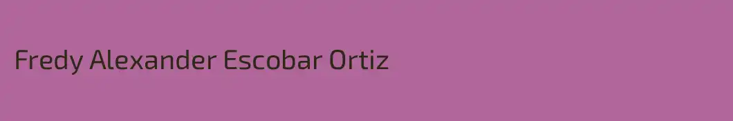 Fredy Alexander Escobar Ortiz